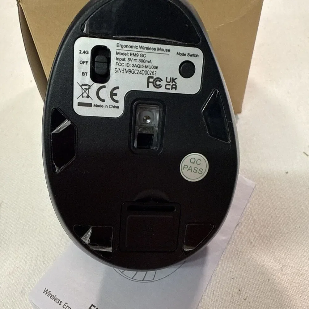 KYSONA 57° Ergonomic Wireless Tower Mouse Vertical Quiet Ergo Mouse New Open Box
